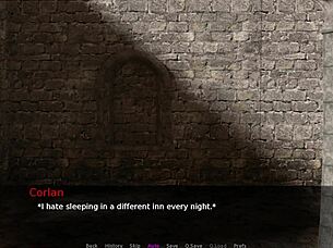 lets play knights tale part 1 with shaved blonde pussy and big tits