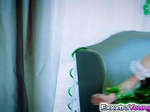 Lucie the leprechaun babe enjoys a hot fuck.