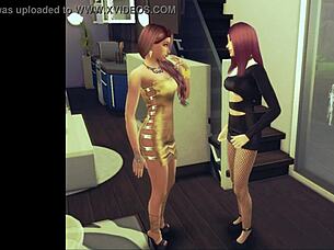 Hey, want to see Samya's Sims 4 lesbian adventures with big tits and pussy licking?