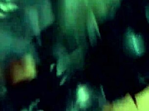 latina wife explores toys in mask