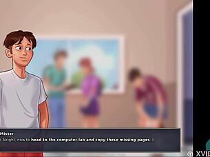 Summertime Saga Episode Shows Big Tits Babe in Roleplay