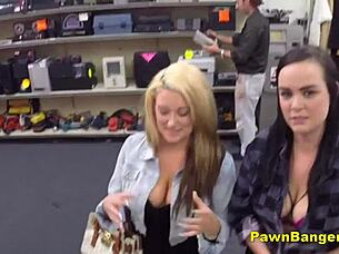 Pair Of Dykes Take Cock For Cash In Casting