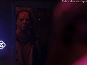 Sexy Nude Brunette Girl In Halloween 2 2009