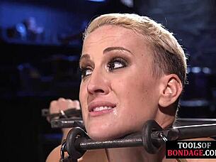 bdsm sub bound to floor, toyed with dildo and vibrator, what next?