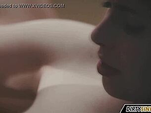 romantic sex with a cute brunette girlfriend in high definition