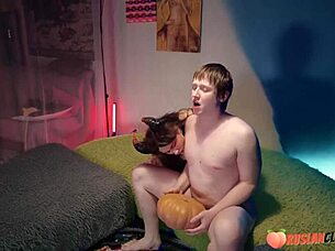 Spooky Miss Foxy Elise Fucked Roomie on Halloween!