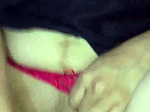 Katy masturbating her pussy with cock