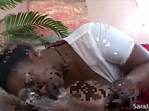 Sara Jay poses in sexy lingerie for the camera