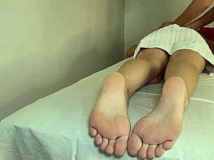 Hidden cam massage with creampie and orgasm.