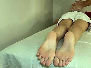 Hidden cam massage with creampie and orgasm.