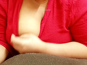 Desi Bhabhi Playing With Boobs.