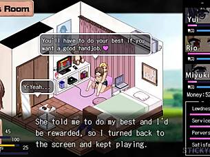 Big tits blonde step-sister's pussy destroyed in Summer Memories hentai game