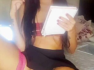 Bia The Hot Student Shows Her Pussy Without Panties