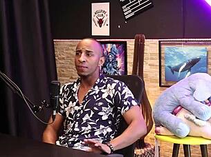 Sensual Black Woman Measures Big Cock for Oral