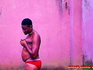 horny doggy sex in african ghetto with theresa.