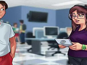 I enjoy sex with a chubby girl in headphones.