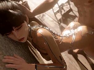 Eve Stellar Blade vs Yorha 2B in Hentai Cowgirl and Doggystyle Compilation with Sound