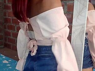 Latina Squirts Cum On Big Ass Hardcore