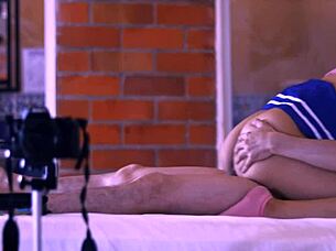 Hey, university student explores wild fantasies with friend