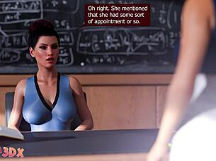 Futa3dx - Mistress Teacher Uses Her Skills To Interact With Cute Futa Blonde