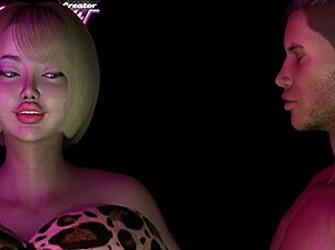 Girls with big boobs perform a sexy dance