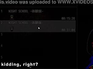 In This Anime Game, Crossdressing Characters Experience The Night Trial With Machine Translated Subtitles In Parts Two And Three