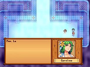 jodi and caroline relax in the stardew valley spa
