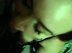 Amateur couple enjoys blowjob fun