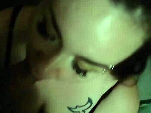 Amateur couple enjoys blowjob fun