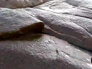 paragliding instructor caught him eating latina's ass on magic island