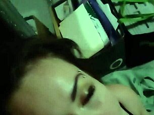 Amateur couple enjoys blowjob fun