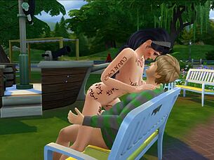 Public Slut Plays Game Outdoors With Exposure