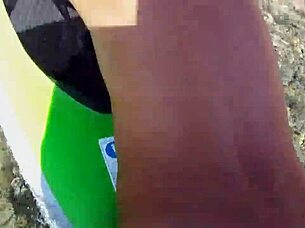 Anal orgasm on sup in wild