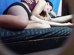 Stepsister Deepthroats School Friend's Monster Cock in Interracial Romance