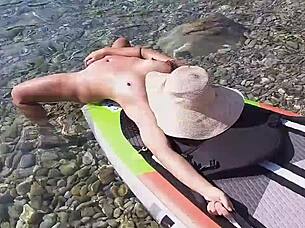 Anal orgasm on sup in wild