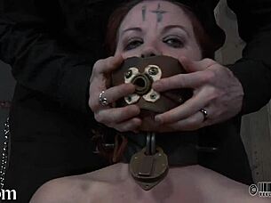 watch this ferocious whipping for the gal in intense session