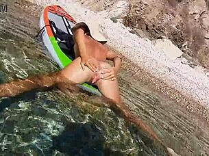 Anal orgasm on sup in wild