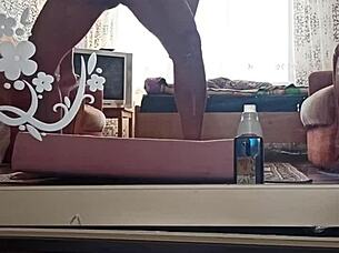 Kazakh couple creates home video