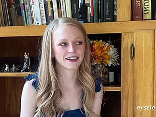 Ersties Nervous Blonde Babe Relishes Kinky Discipline in Sexy Masturbation Sessions