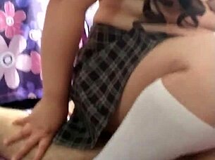 finally fucked my stepdaughter's tight ass and almost came in her hot shaved vagina