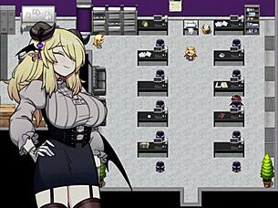 Corporate Succubus Banged in Bondage Gangbang.