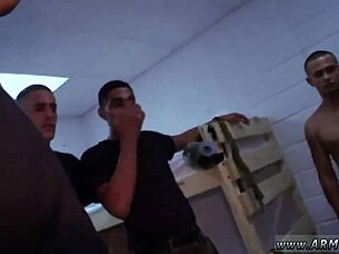 Military Guys In The Shower Jerking Off And Orgy Gay Training The New