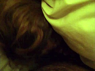 horny ginger milf can't resist sucking big cocks.
