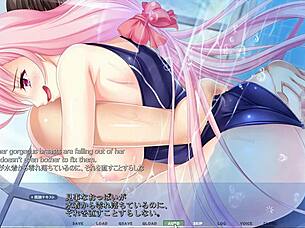 Making my stepsis wet in the pool?