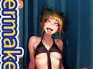 Ai art tiktok dance compilation featuring frieren, toga, and eva in 3d hentai style