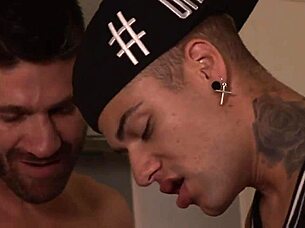 Hot Gay Boys Engage in Sucking and Banging Gangbang Orgy