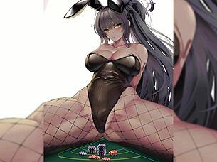 She says, Check out blue archive bunny karin compilation.