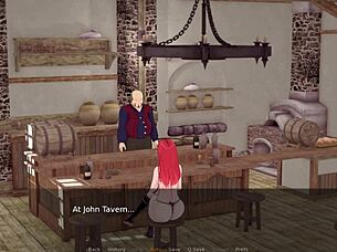 Let's Play With The Charming Waitress!