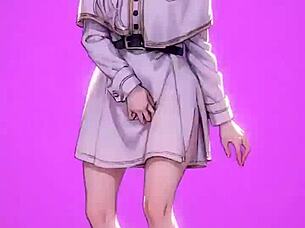 Ai art tiktok dance compilation featuring frieren, toga, and eva in 3d hentai style