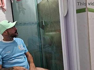 Teen Asks To Use Bathroom With Her In Shower